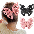 14cm Elegant Large Haark Lammer Shark Hair Claw Designer Abrazine Double Deck Butterfly Clamp Clips Popular Hollow Hair Clips