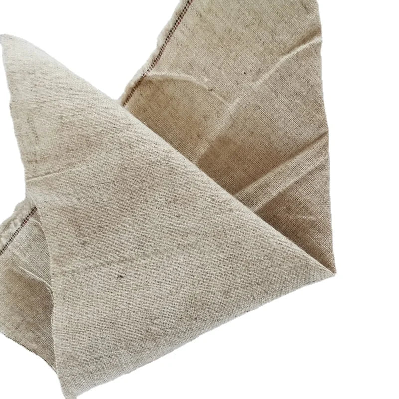 Linen Cotton Mixed Raw Fabric 63in No Dyed Flax Blended Cloth Film Shopping Bag Kitchen With Rough Unmodified Griege Goods
