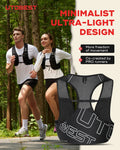 ODM / OEM Fashion Nylon Short Adult Waterproof Lightweight Breathable Running Hydration Vest with Adjustable Belt for Men Women