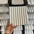 Home wall decor Baiyi Luxury Flexible 3D Pine Slats Grill Interior Solid Wood Fluted Wall Panels WallWall PanelModern