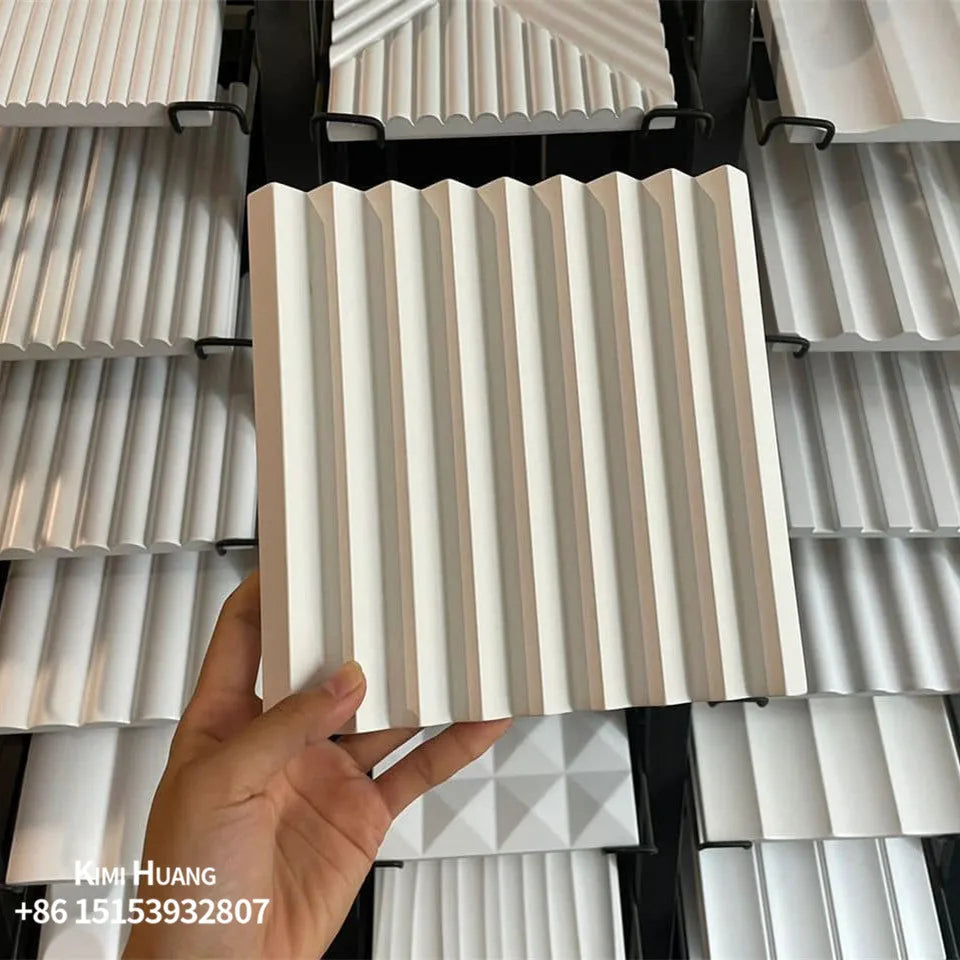 Home wall decor Baiyi Luxury Flexible 3D Pine Slats Grill Interior Solid Wood Fluted Wall Panels WallWall PanelModern