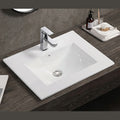 Rectangle Above Counter Porcelain Ceramic Bathroom Cabinet Vanity Sink Basins