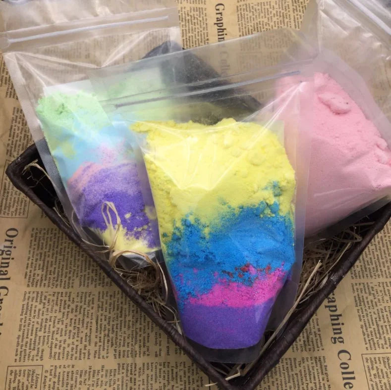 100% Herbal Ingredient Flower Bath Bomb Bag Natural Organic Bath Powder Customized Color/Fragrance OEM/ODM Private Label