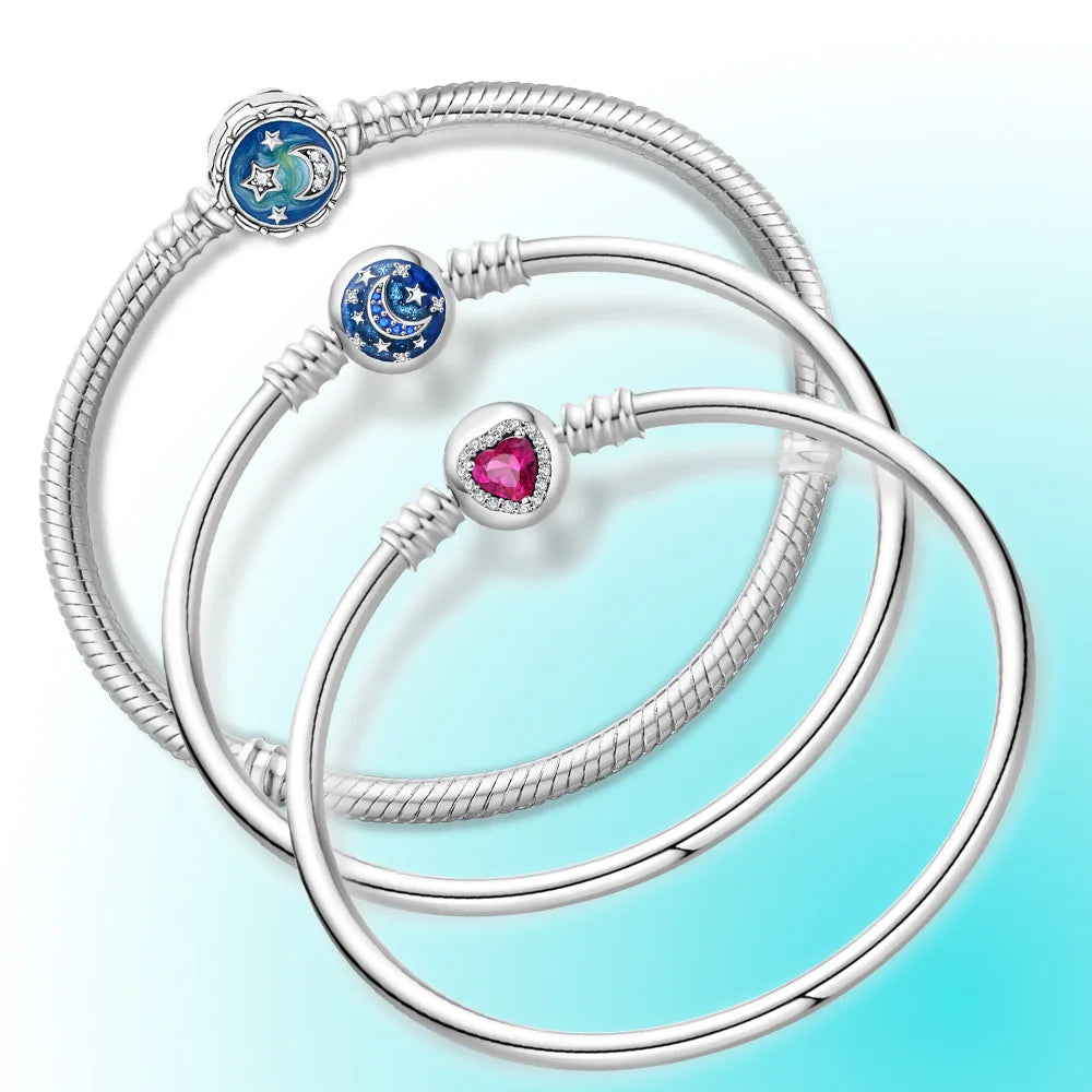 Factory Designer Charm Women Bracelet Accessories Moon Star Heart Charm Necklace Fashion Bracelet for Femme Homme Jewelry Making