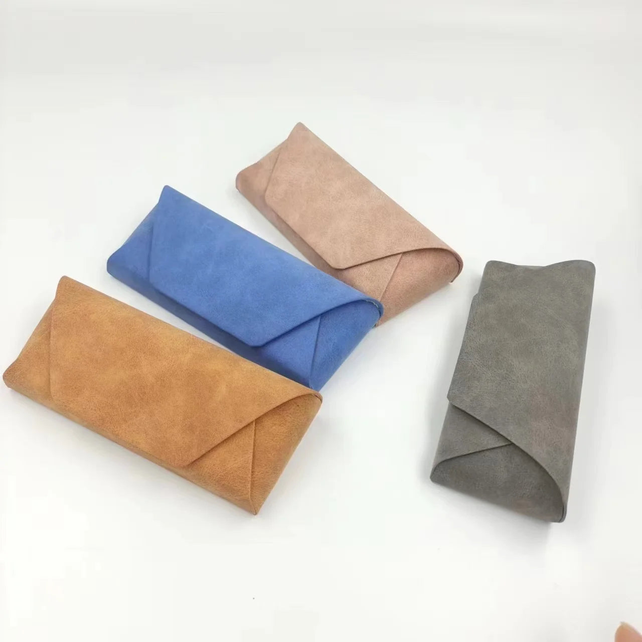 Sample Free Custom Logo Hot Sale Semi-Hard PU Glasses Box Multicolor Spectacle Case Customize Storage Eyeglasses Box Magnetic