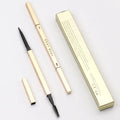 Wholesale Custom 5 Colors Waterproof Eye Brow Liner Pen with Brush Vegan Retractable Gold Slim Private Label Eyebrow Pencil