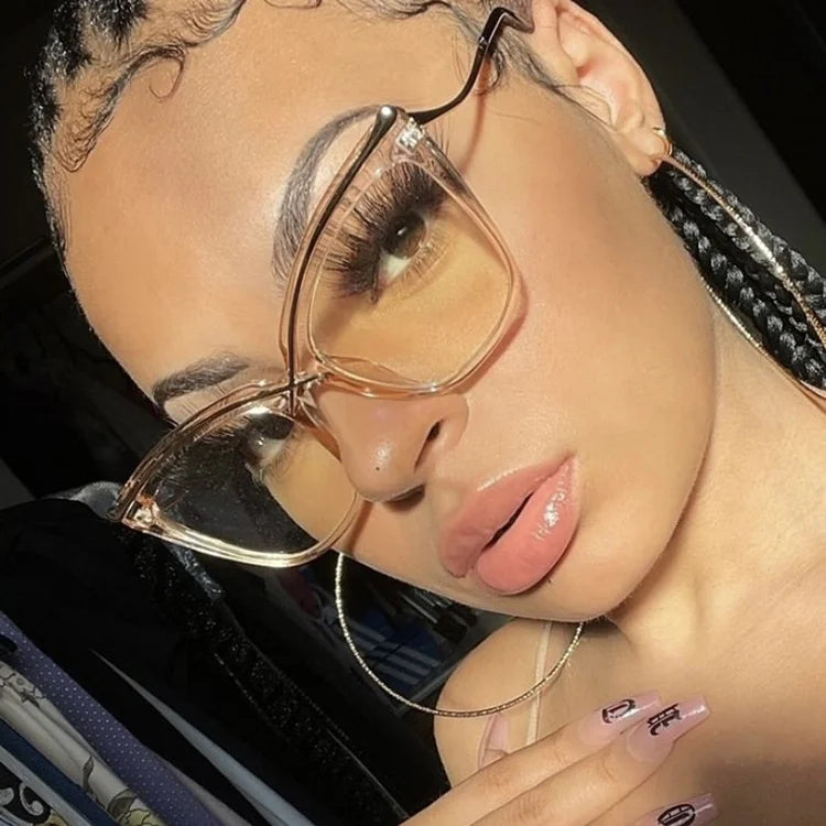 2024 Custom Logo Cat Eye Computer Spectacles Glasses Women Triangle Optical Frames Ladies Anti Blue Ray Fashion Eyeglasses Frame