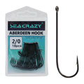10#~5/0 High Carbon Steel Long Handled Eel Blood Bug Straight Handle Hook with Barbed Fishing Gear and Tackle ABERDEEN HOOK