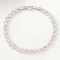 Circle Zircon Bracelet Women's Sterling Silver Ins Special-Interest Design Simple Tennis Bracelet
