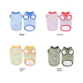 Cool Sense Technology Eco-friendly Polyester Print V-Neck Vest Dogs Size Classic Summer Fashion Clothing Coat Accessory