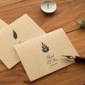 Custom logo Printing Colorful Packaging Invites Wedding Invitation Business Thank You Greeting Kraft Paper Gift Card