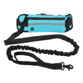Dual Padded Handles Dog Leash Neoprene Waist Belt Fanny Pack with Soft Pads Durable Bungee Hands-Free for Easy Walking