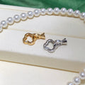 C254 925 Sterling Silver 18K Gold Plated Pearl Clasp for Jewelry Wholesale Metal Cord Ends Clasp Necklace or Bracelet Clasp