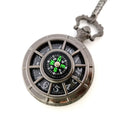 Bronze Watch Men Women Antique Hollowed Vintage Compass Pocket Watches