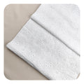 High-Grade Organic Cotton Cloth Lace Pure Cotton Embroidered Full-Scale Hollow Fabric Woven Technics for Wedding Direct Dubai