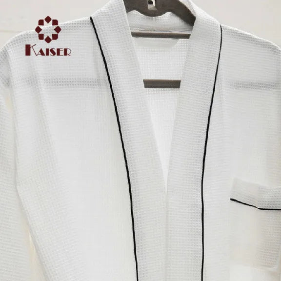 5 Stars Hotel Quality Embroidered Luxury Shawl Collar Bathrobe with Customized Logo MegaBDM