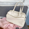 Large Capacity Business Trip Women Shoulder Bags New Fashion Design Ladies Handbags PU Leather Simple Female Daily Casual Tote