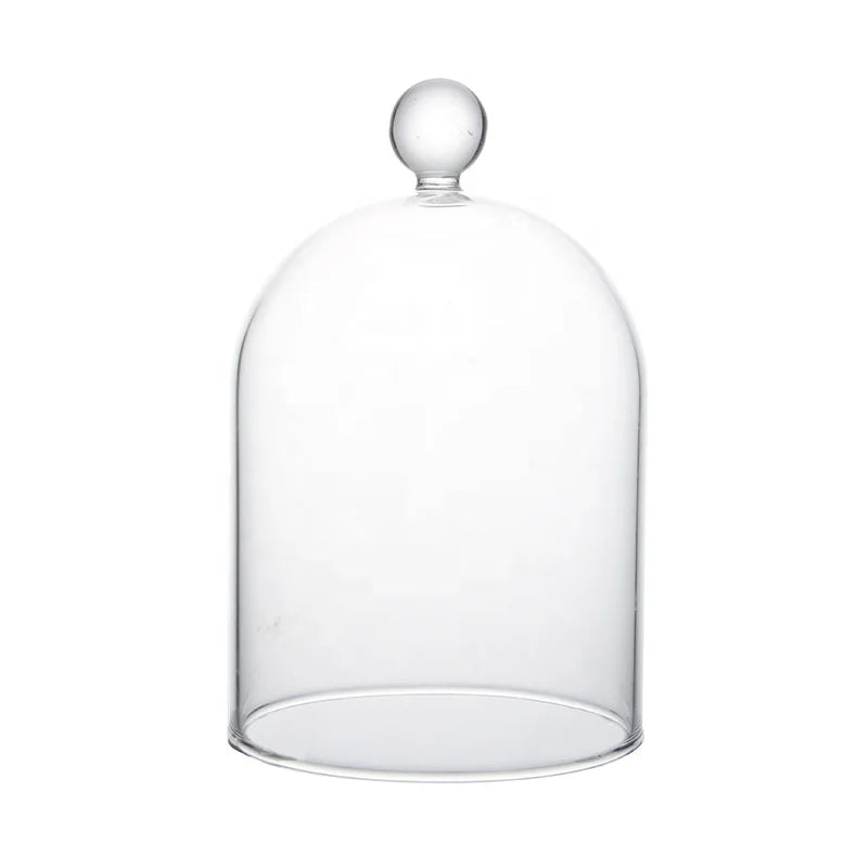 DIA 90MM/100MM Glass Dome Jar Home Party Flower Glass Cover Valentine Gifts Wedding