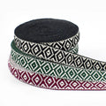 Meetee RD825 25mm Clothing Bags Decorative Accessories Ethno-Style Polyester 45 Meters Per Roll Thickened Jacquard Webbing