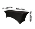 Outdoor Custom Print Logo Rectangle Spandex Polyester Tablecloths Stretch Spandex 6ft Table Cover Table Cloths for Outside Use