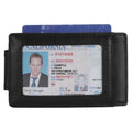 Drop Shipping Stock Men RFID Blocking Slim Front Pocket Full Grain Cardholder Wallet Thin Magnet Genuine Leather Money Clip