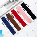 Wholesale Personalized Velvet Pen Drawstring Pouches Black Pencil Pouch Packaging Bags