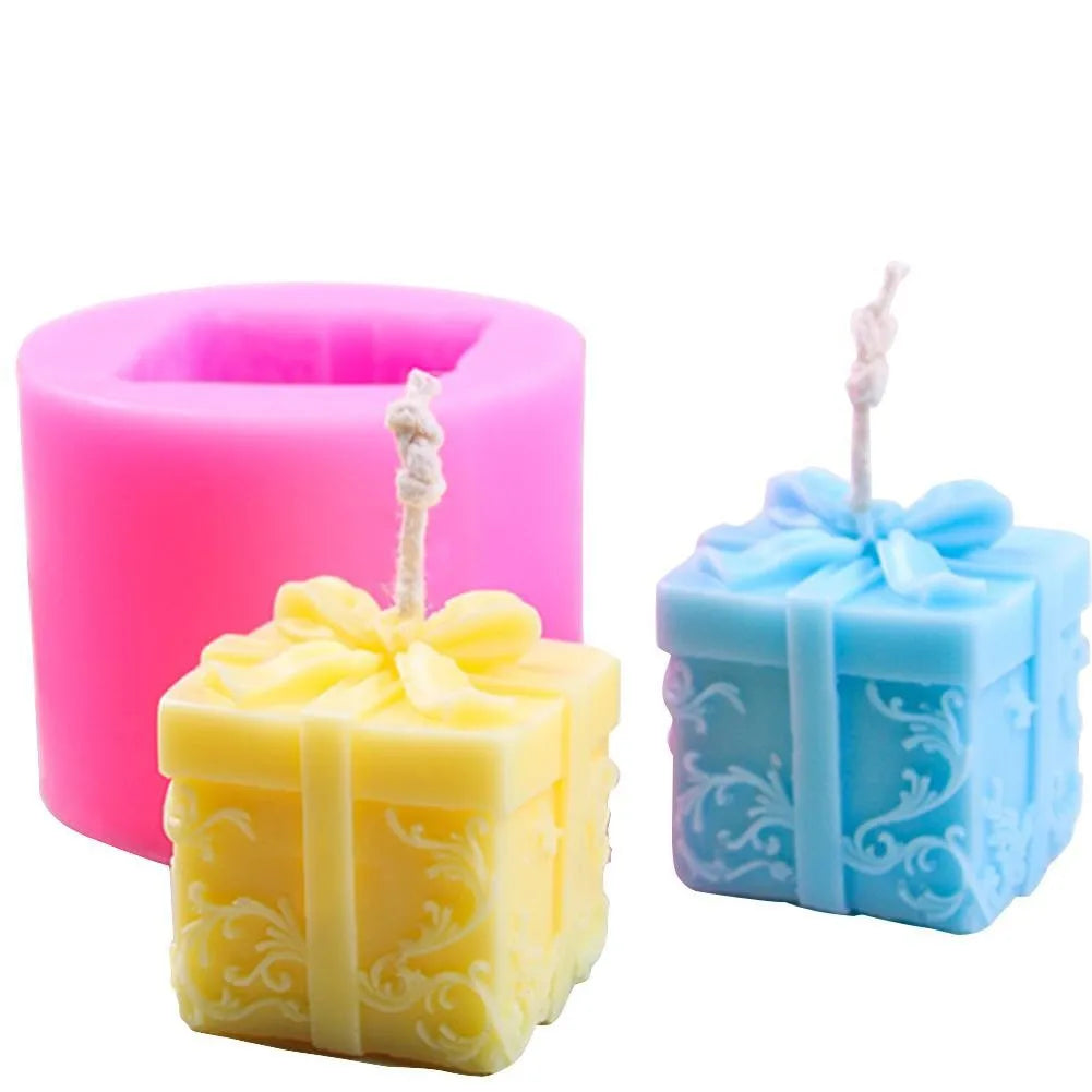 HY DIY Candle Making Gift Box Silicone Mold for Candle Soap Making Handmade Soap Xmas Gifts