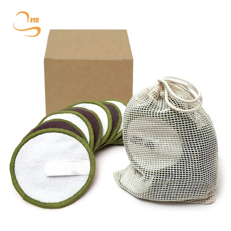 Popular 3.15" Bamboo Rounds Soft Eco Friendly Non Toxic Oem Remover Cleaning Pads