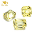 Hot Sale Lab Created Yellow Sapphire Fancy Shape Round Oval Lab Grown Gemstone 1ct to 10ct Lab Sapphire for Fine Jewelry Making