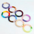 Summer Multicolored Acrylic Curved Bamboo Bracelets Bohemian Adjustable Tube Beads Bracelets Bangles Women Wholesale Wristband