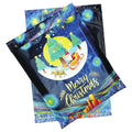 10x13" Waterproof Christmas Poly Mailers 100pcs Shipping Envelope Mailing Bags Self Sealing (Snowman Design 60 Microns