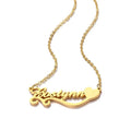 Custom Name Necklace Personalized 18k Gold Plated Nameplate Customized Jewelry Gift for Women MegaBDM
