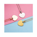 Stylish Chic Stainless Steel Necklaces Sweet Heart Pendants Chains Charms Choker Fashion Necklace for Women Jewelry Trend Fine