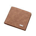Wholesale Vintage Men's Open Closure Short PU Leather Polyester Lining Designer Wallet Fast Shipping