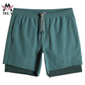 Shorts 2024 Mens Athletic Shorts Gym Men Liner Pocket Gym Wear Sport Shorts