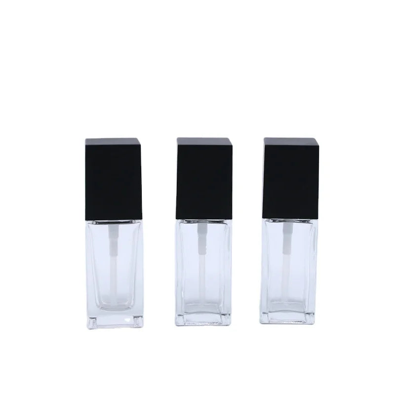 30ml 50ml Glass Liquid Foundation Container with Pump Empty Cosmetic Vial with Dropper 15ml 20ml Refillable Makeup Bottle