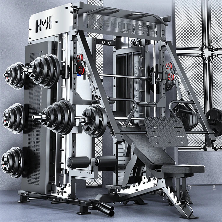 Commercial Use Smith Machine Power Rack Functional Trainer MegaBDM