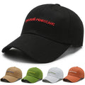 Custom logo Black Hat Manufacturer Letter Pattern 100% Cotton Twill Golf Sport 6 Panel Hat Embroidered Baseball Cap