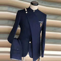 S8588F 2026 Hot Selling Two-Piece Business Suit With Plus Size Fertilizer Increase MOQ 3 Pieces Button Closure Men's Suits