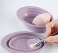 2024 Makeup Brush Cleaner Tools Foldable Silicone Makeup Brush Cleaner  Makeup Brush Toclean the Bowl