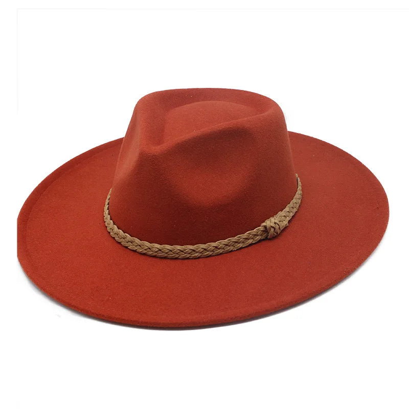Hot Selling Women's Teardrop Crown Fedora Hat Fashionable Wide Brim for Party Fishing Casual & Outdoor Adventures