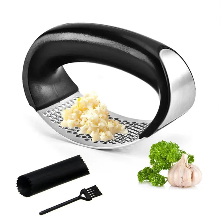 2025 3 in 1 Garlic Tools Rocker Mincer Knoblauchpresse Manual Stainless Steel Ginger Juice Garlic Crusher Garlic Press