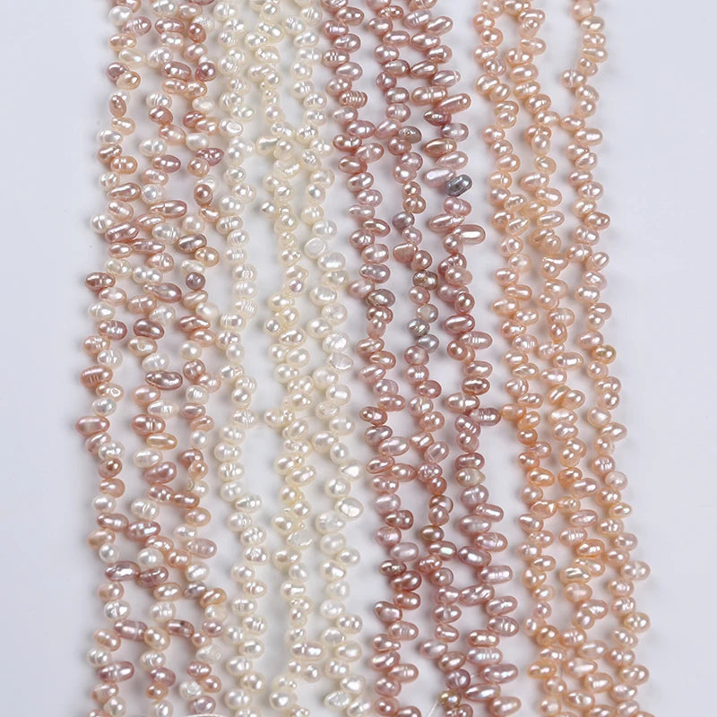 Wholesale 3-3.5mm Top Hole Rice Freshwater Pearl Strand