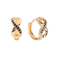 Best Selling Jewelry 2021 18k Gold Plated Brass Eight Ernternal love Symbol Huggie Earring Women Fashionable