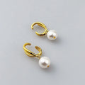 Original Design 18K Gold Plated Brass Jewelry Pearl Ear Cuff Party Gold Color Clip on Earrings for Women Gift Earrings E221406