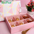 Gift Paperboard Square Rigid Box Packaging Anti-Humidity Greaseproof Coating Matt Lamination Embossing Customizable Size Chewing