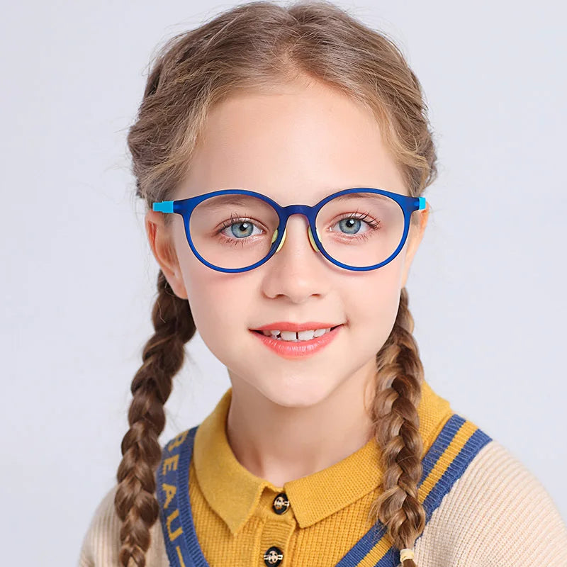 DOISYER 2103 Kids Anti-Blue Light Computer Gaming Glasses TR90 Frame for Child Use All Face Shapes