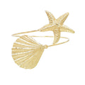 Seastar Boho Summer Beach Gold Jewelry Adjustable Upper Arm Cuff Bangle Fashionable Cuff Bracelets Gift for Women