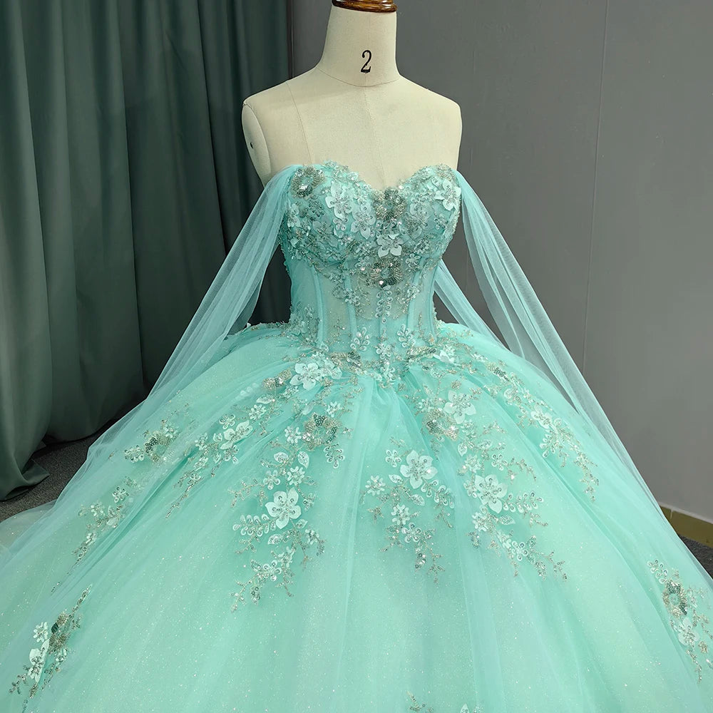 Fairy Empire Quinceanera Birthday Party Formal Dresses for 15 Girls Jancember 5832-1