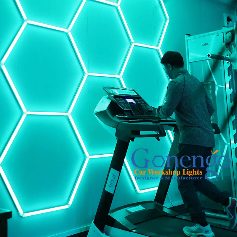 High Power Customized Honeycomb Shape Decorative Rgb Lamp Led Shop Lights Hexagon